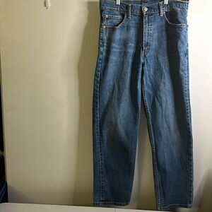 Levi Strauss & Co men’s jeans denim 550 W34 L30 2 pockets blue zipper bu…
